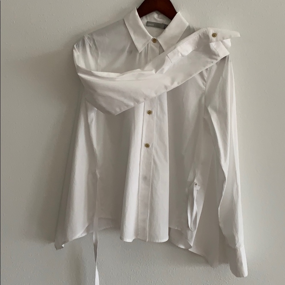 Vince Cotton White Blouse